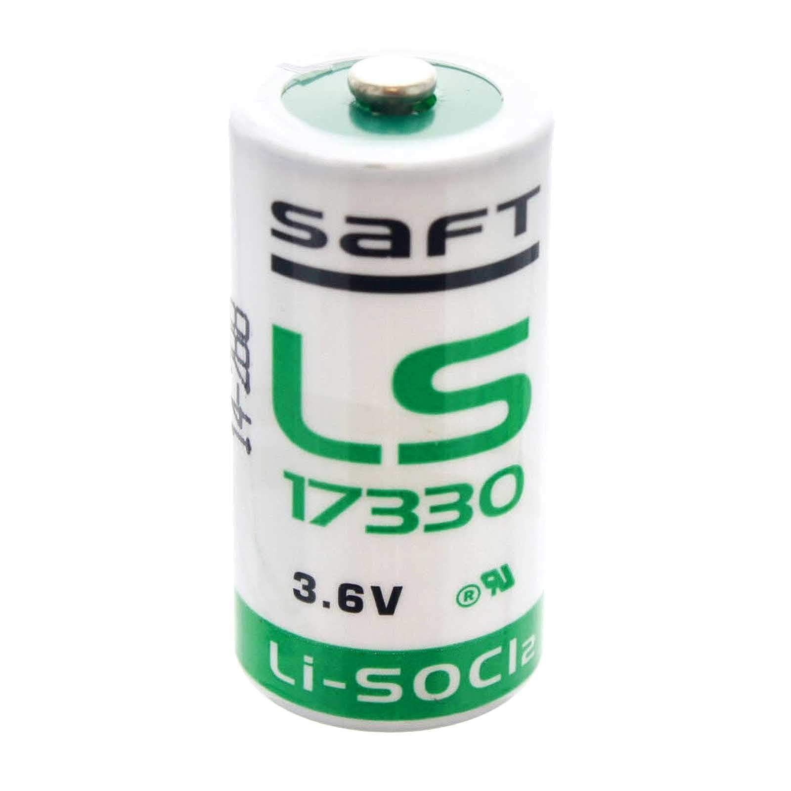 Saft LS17330 2/3A Size, 3.6V, 2.1Ah Li-SOCl Battery Saft and Tadiran Batteries Saft
