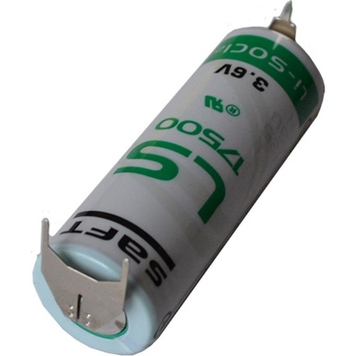 Saft LS17500 A Size, 3.6V, 3.6Ah Li-SOCl Battery Saft and Tadiran Batteries Saft