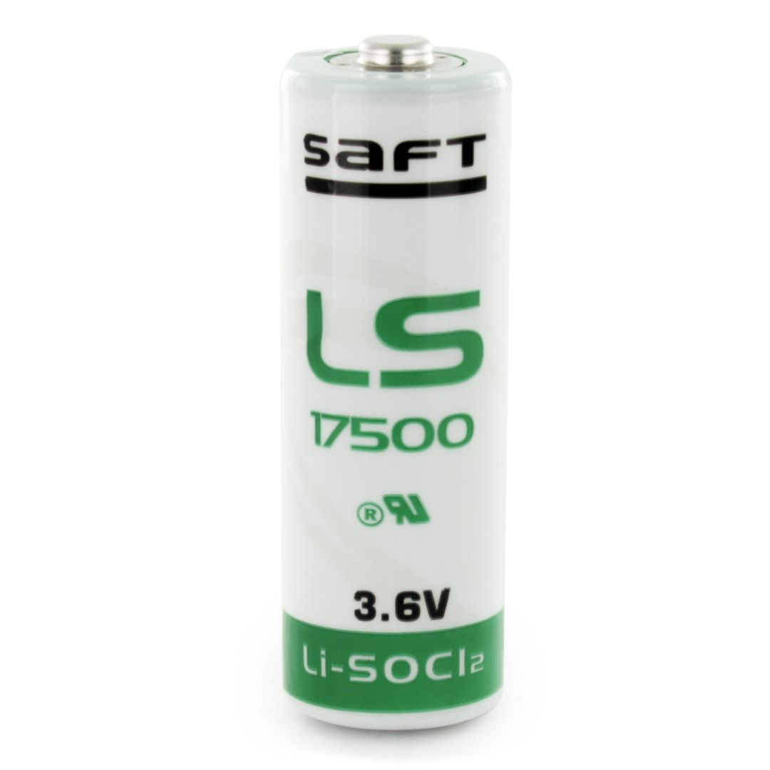 Saft LS17500 A Size, 3.6V, 3.6Ah Li-SOCl Battery Saft and Tadiran Batteries Saft