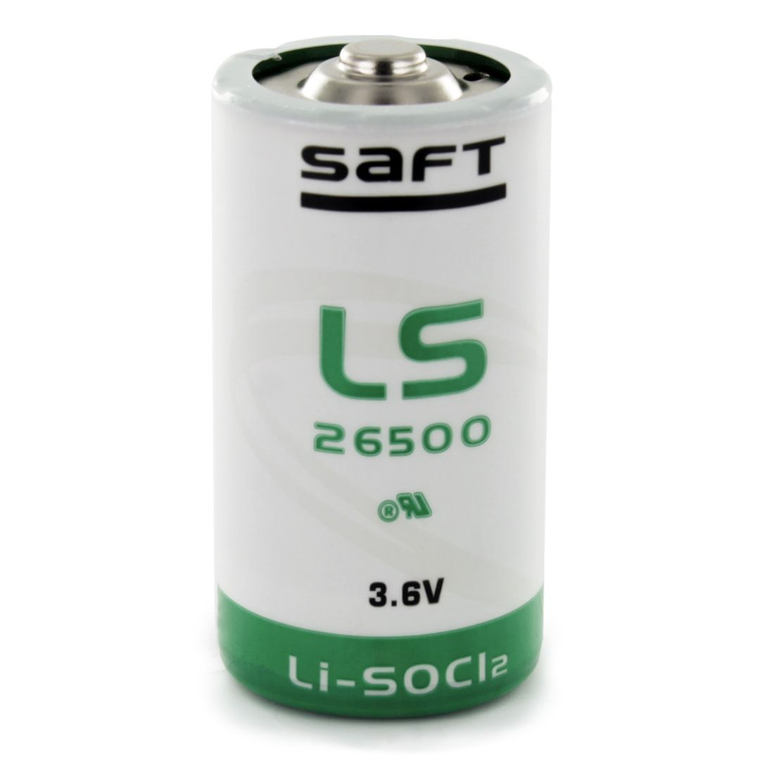 Saft LS26500 C Size, 3.6V, 7.7Ah Li-SOCl Battery Saft and Tadiran Batteries Saft Bare Cell