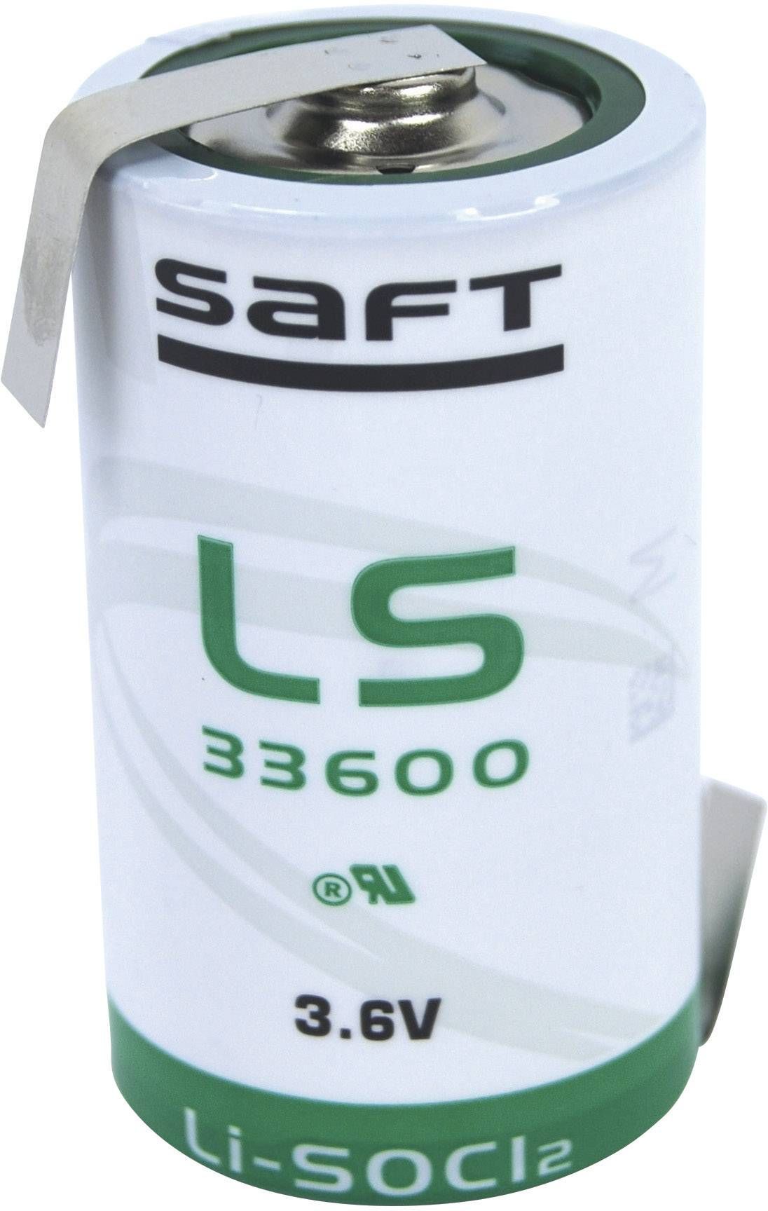 Saft LS33600 D Size, 3.6V, 17Ah Li-SOCl Battery Saft and Tadiran Batteries Saft