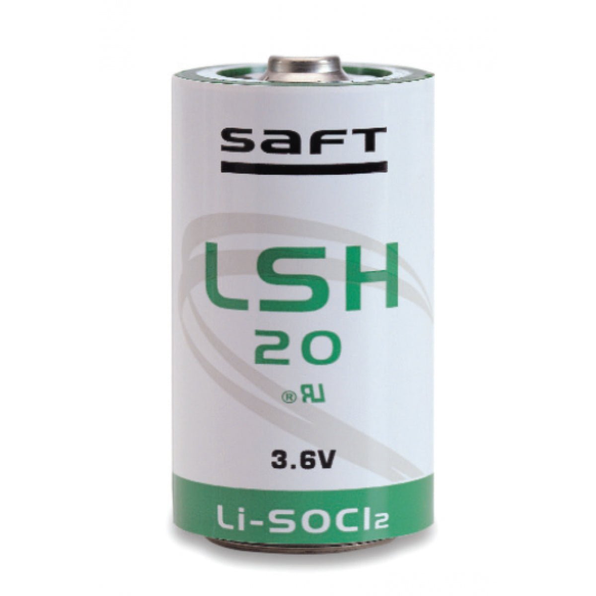 Saft LSH20 D Size, 3.6V, High Power 13Ah Li-SOCl Battery Saft and Tadiran Batteries Saft Bare Cell