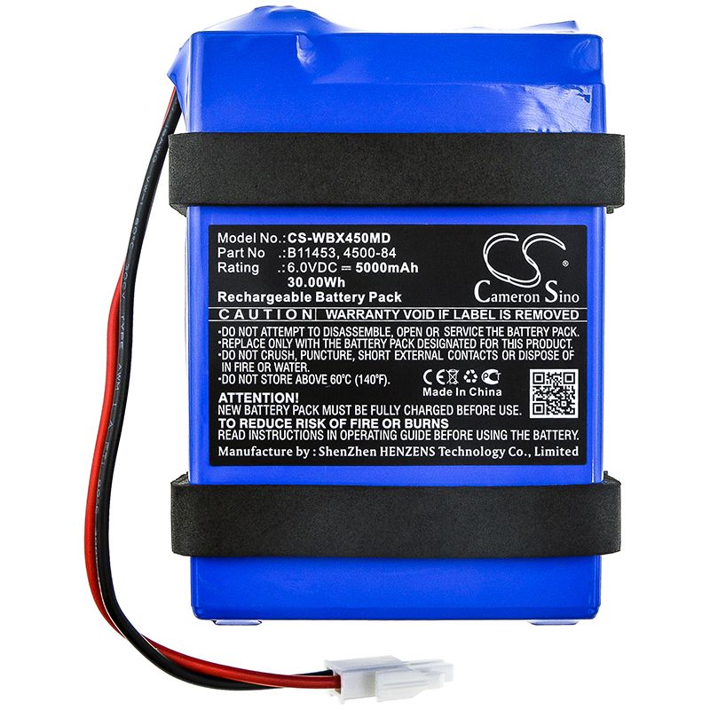 Sealed Lead Acid Battery fits Welch-allyn, 450e0-e1, 450eo 6.0V, 5000mAh Medical Cameron Sino Technology Limited