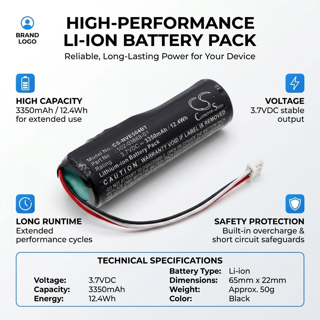 Inovonics Battery 3.7V 3350mAh For EE5000 EN5040 Alarm System Cameron Sino Technology Limited